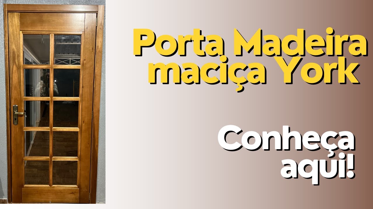 Porta madeira Maciça Modelo York