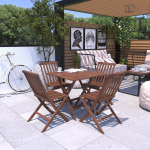 Conjunto Artek Quadrado com Cadeiras Dobráveis E Furo Ombrelone