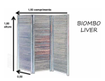 Biombo 3 abas em Madeira Maciça - Imagem 3