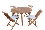 Conjunto Madeira Oitavado Com Furo Para Ombrelone