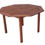 Mesa Madeira Oitavada Com Furo Para Ombrelone