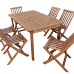 Conjunto Madeira Mesa E 6 Cadeiras West