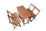 Conjunto Mesa E Cadeiras Dobrável Prático Veneza - Imagem 3