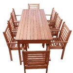 Conjunto Mesa e 8 Cadeiras Madeira Maciça Churrasco Gourmet