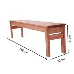 Conjunto Mesa Cadeiras com Banco em Madeira Maciça Churrasco Gourmet - Imagem 9