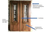 Portal Madeira Maciça modelo Zeus 7/8 Grade  Coração - Imagem 4