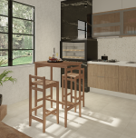 Conjunto Bistrô Mesa e Duas Banquetas - Imagem 2
