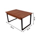 Mesa Santorini Industrial Madeira e Ferro