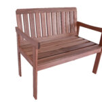 Banco Namoradeira de Madeira Maciça 2 Lugares Siror