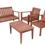 Conjunto Namoradeira Poltronas e Mesa de Apoio 4 Peças San Martino