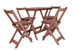 Conjunto Verona Mesa 60x60 E 4 Cadeiras Dobráveis - Imagem 3