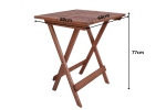 Conjunto Turin Quadrado Mesa Dobrável 60x60 Com Banquetas - Imagem 8