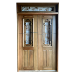 Portal Madeira Maciça modelo Zeus meia grade Coração com bandeira superior