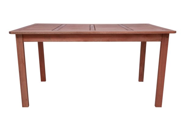 Conjunto Madeira Maciça, 6 Cadeiras Empilháveis e Mesa Retangular - Imagem 3