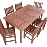 Conjunto Madeira Maciça Mesa Retangular 6 Cadeiras Fiera