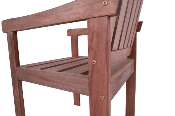 Conjunto Siror 3 Peças Namoradeira, Poltronas Para Jardim Em Madeira Maciça - Imagem 9