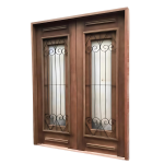 Portal Madeira Maciça modelo Zeus Grade inteira  Coração