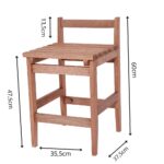 Conjunto 4 Banquetas Bistrô Baixa - Imagem 4