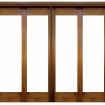 Porta balcão Portal Madeira Maciça modelo Creta 4 folhas  de abrir